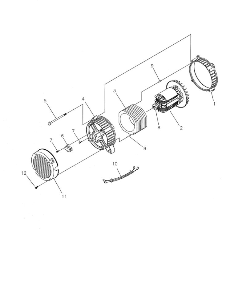Alternator Diagram and Parts List for 040243A-0  Briggs and Stratton Generator
